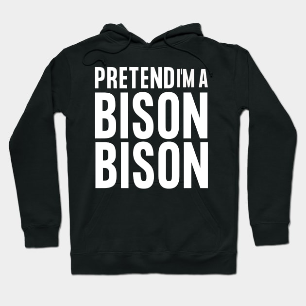 Easy Halloween Costume - Pretend I'm A Bison Hoodie by JunThara